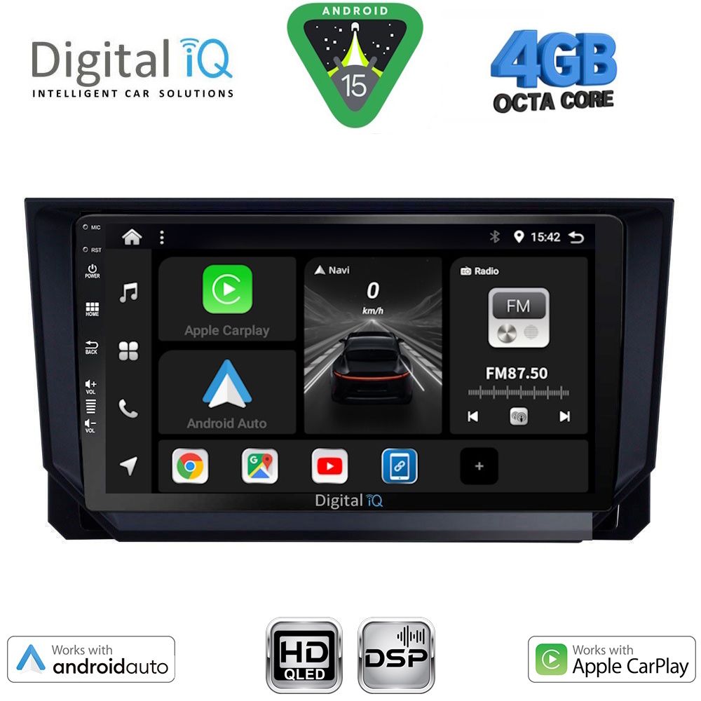 Βλησαρούλης Car Center - DIGITAL IQ BXF 6573_CPAA (9inc) MULTIMEDIA TABLET for SEAT ARONA - IBIZA mod. 2018-2026