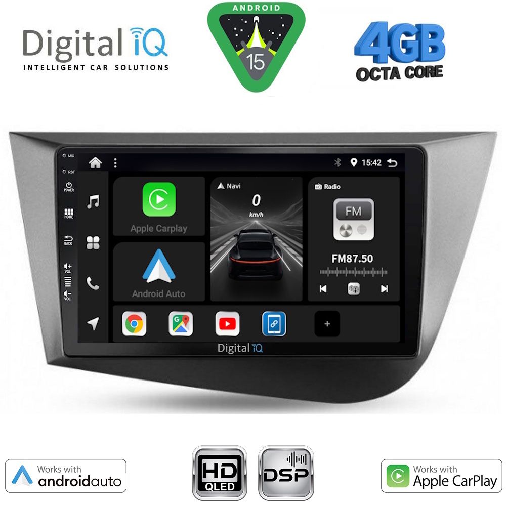 Βλησαρούλης Car Center - DIGITAL IQ BXF 6574_CPAA (9inc) MULTIMEDIA TABLET for SEAT LEON mod. 2005-2012