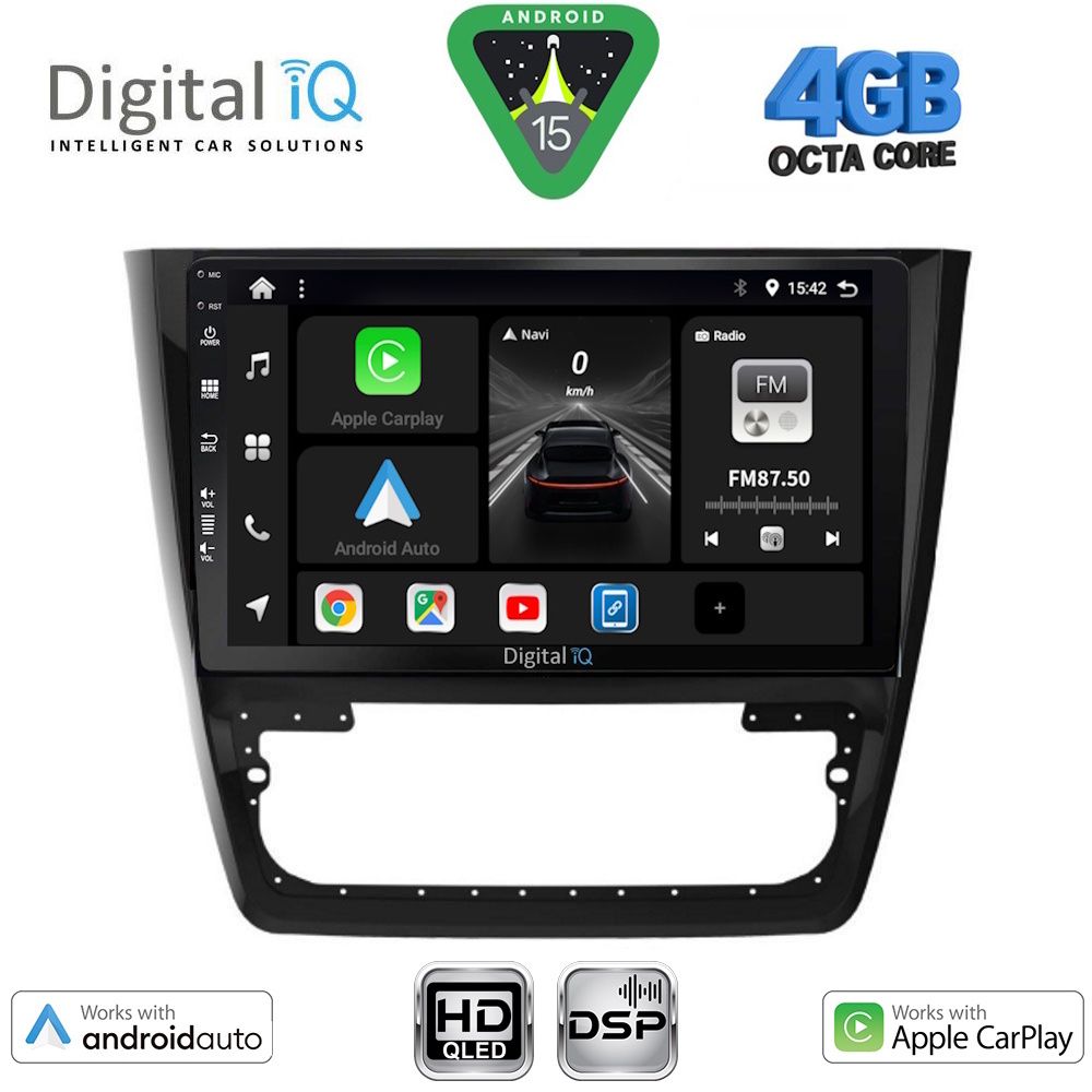 Βλησαρούλης Car Center - DIGITAL IQ BXF 6610_CPAA (10inc) MULTIMEDIA TABLET for SKODA YETI mod. 2014-2018