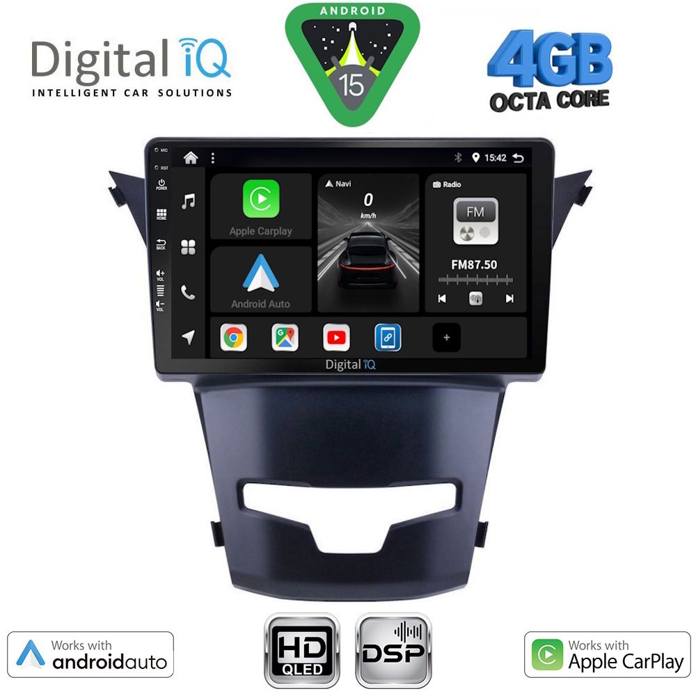 Βλησαρούλης Car Center - DIGITAL IQ BXF 6653_CPAA (9inc) MULTIMEDIA TABLET for SSANGYONG KORANDO mod. 2014-2019