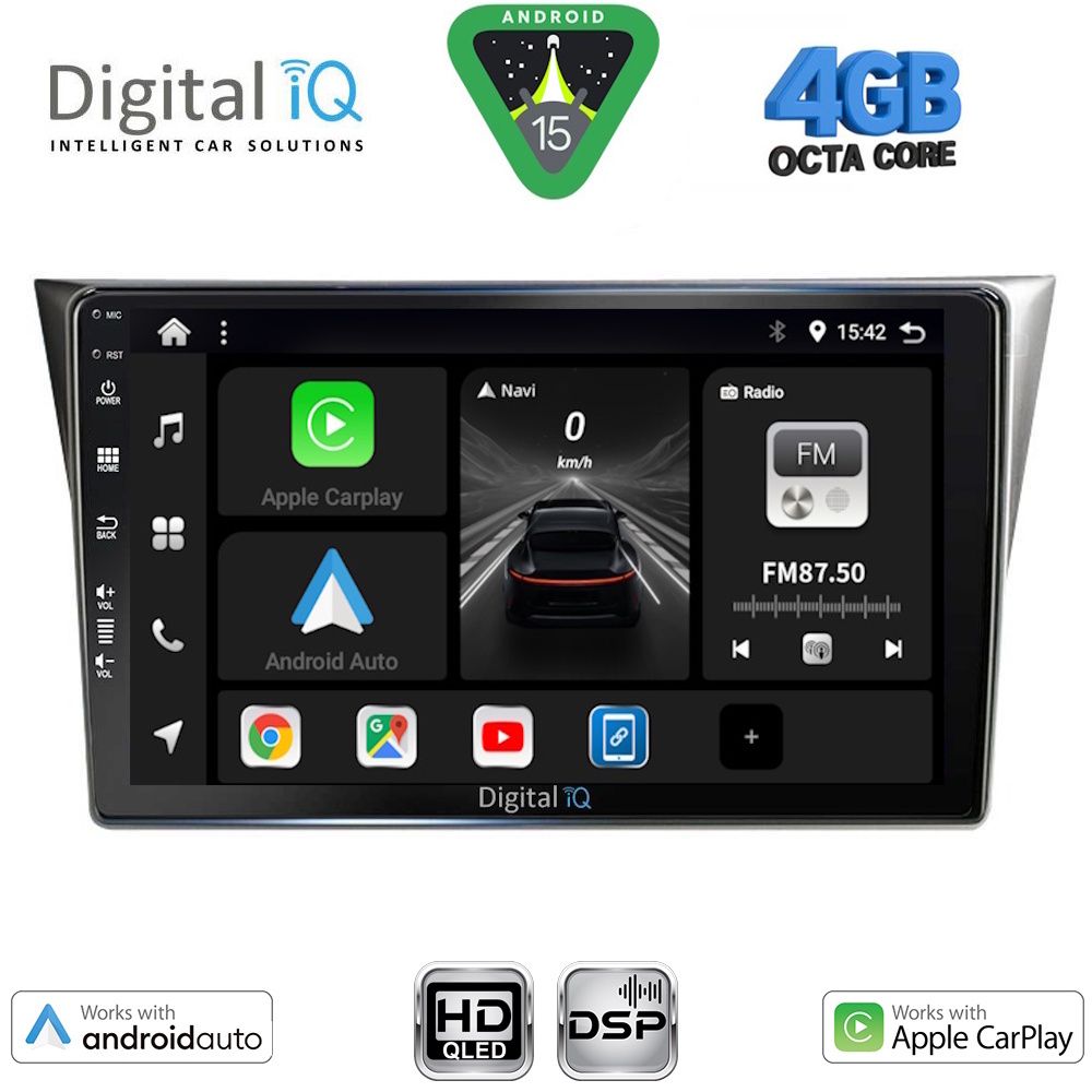 Βλησαρούλης Car Center - DIGITAL IQ BXF 6659_CPAA (9inc) MULTIMEDIA TABLET for SUBARU IMPREZA mod. 2002-2008