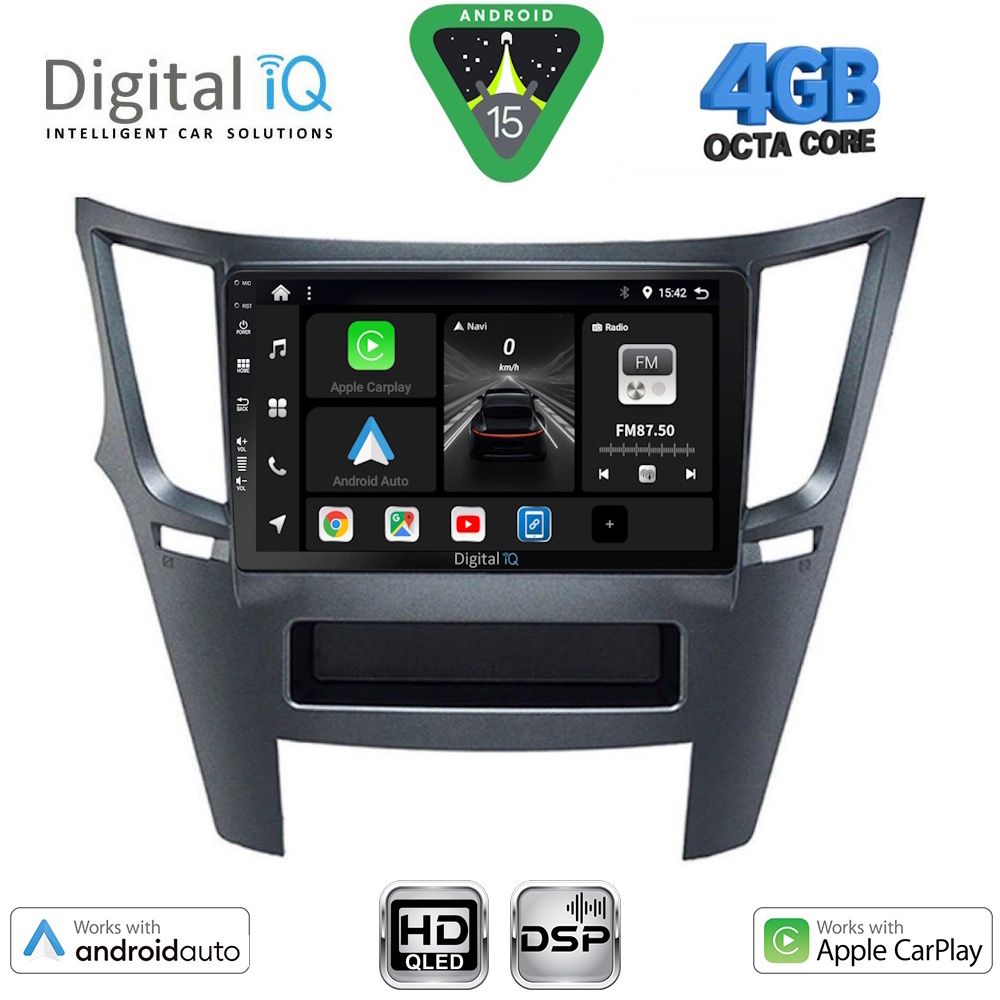 Βλησαρούλης Car Center - DIGITAL IQ BXF 6667_CPAA (9inc) MULTIMEDIA TABLET for SUBARU LEGACY - OUTBACK mod. 2009-2014