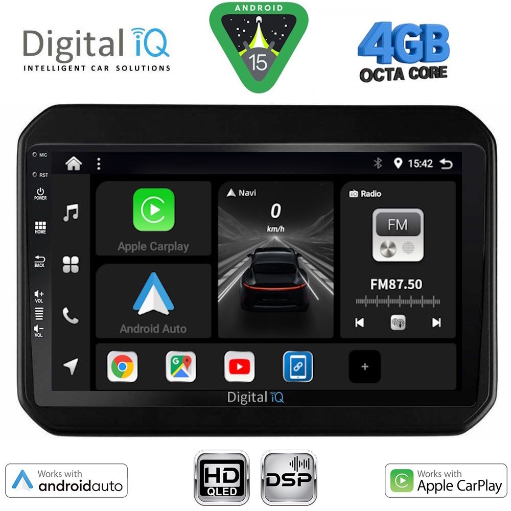 Βλησαρούλης Car Center - DIGITAL IQ BXF 6676_CPAA (9inc) MULTIMEDIA TABLET for SUZUKI IGNIS mod. 2016-2026