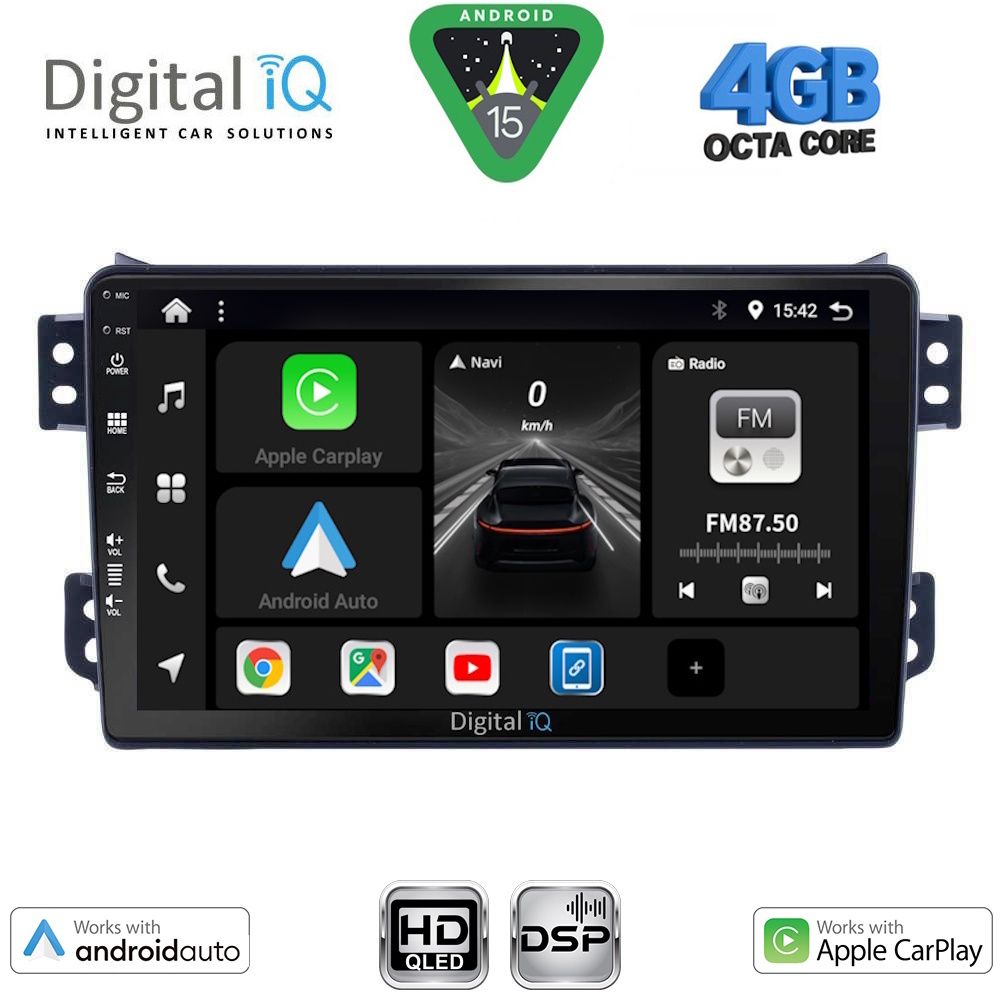 Βλησαρούλης Car Center - DIGITAL IQ BXF 6682_CPAA (9inc) MULTIMEDIA TABLET for OPEL AGILA - SUZUKI SPLASH mod. 2008-2018