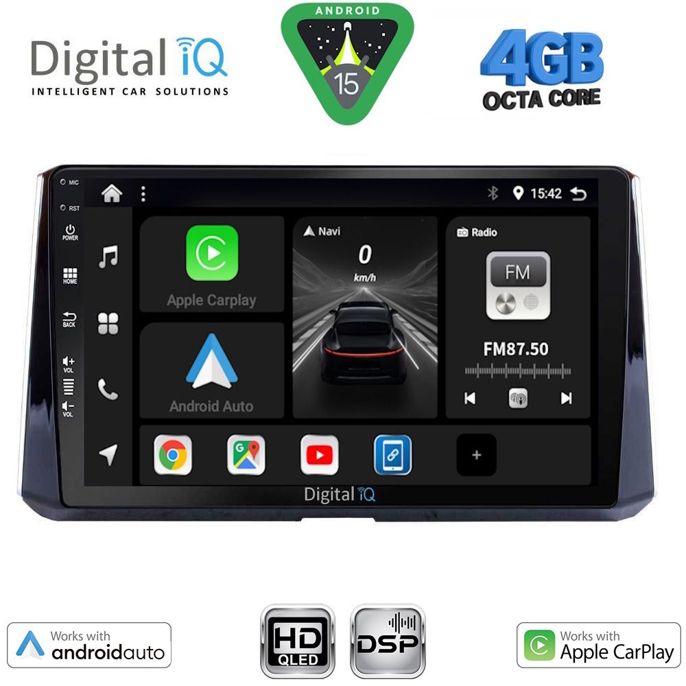 Βλησαρούλης Car Center - DIGITAL IQ BXF 6716_CPAA (10inc) MULTIMEDIA TABLET for TOYOTA COROLLA mod. 2019-2026