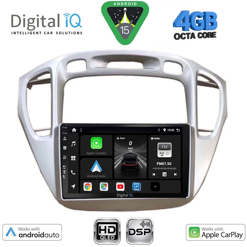 Βλησαρούλης Car Center - DIGITAL IQ BXF 6718_CPAA (9inc) MULTIMEDIA TABLET for TOYOTA HIGHLANDER mod. 2002-2009