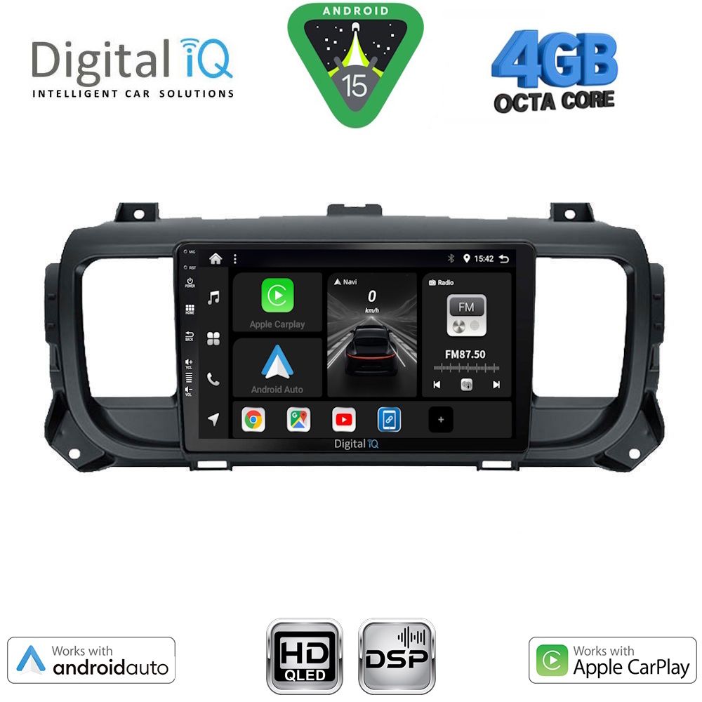Βλησαρούλης Car Center - DIGITAL IQ BXF 6729_CPAA (9inc) MULTIMEDIA TABLET for CITROEN JUMPY-SPACETOURER – PEUGEOT EXPERT-TRAVELLER – TOYOTA PROACE mod. 2016-2026