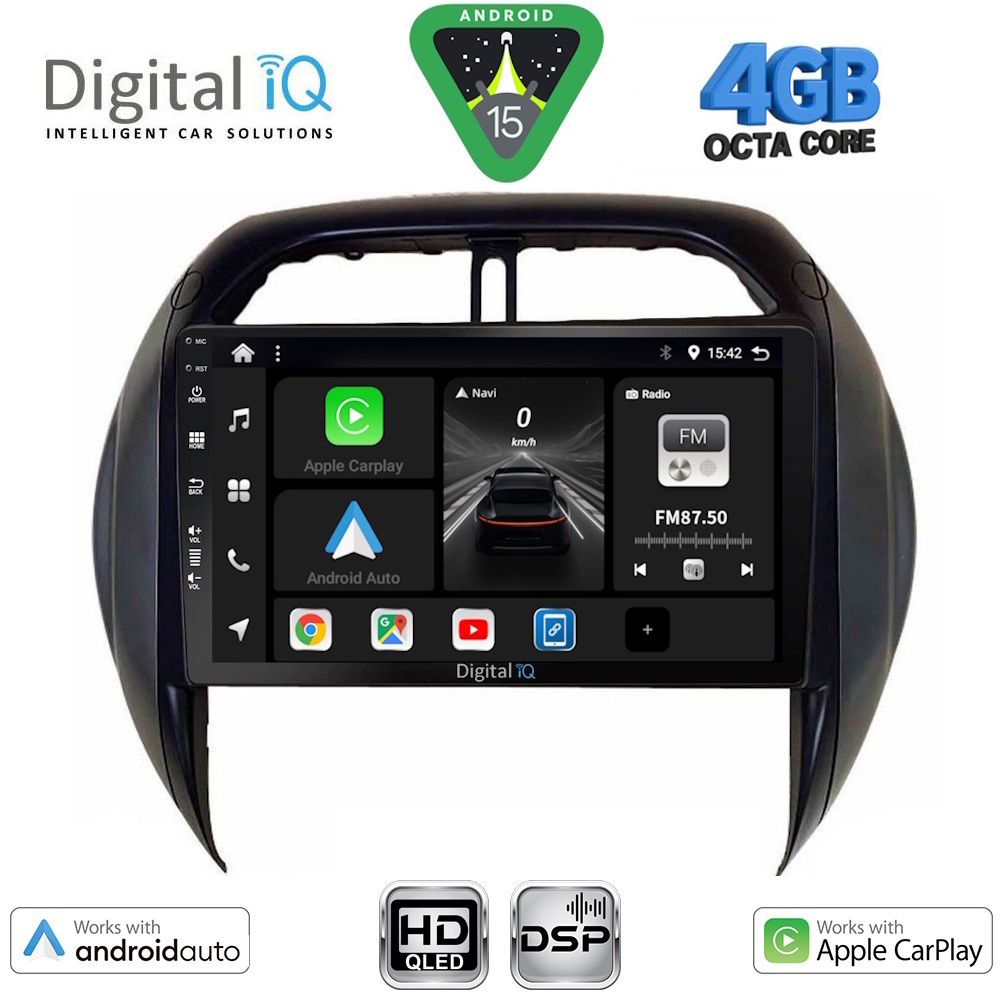 Βλησαρούλης Car Center - DIGITAL IQ BXF 6730_CPAA CLIMA (9inc) MULTIMEDIA TABLET for TOYOTA RAV 4 mod. 2000-2006