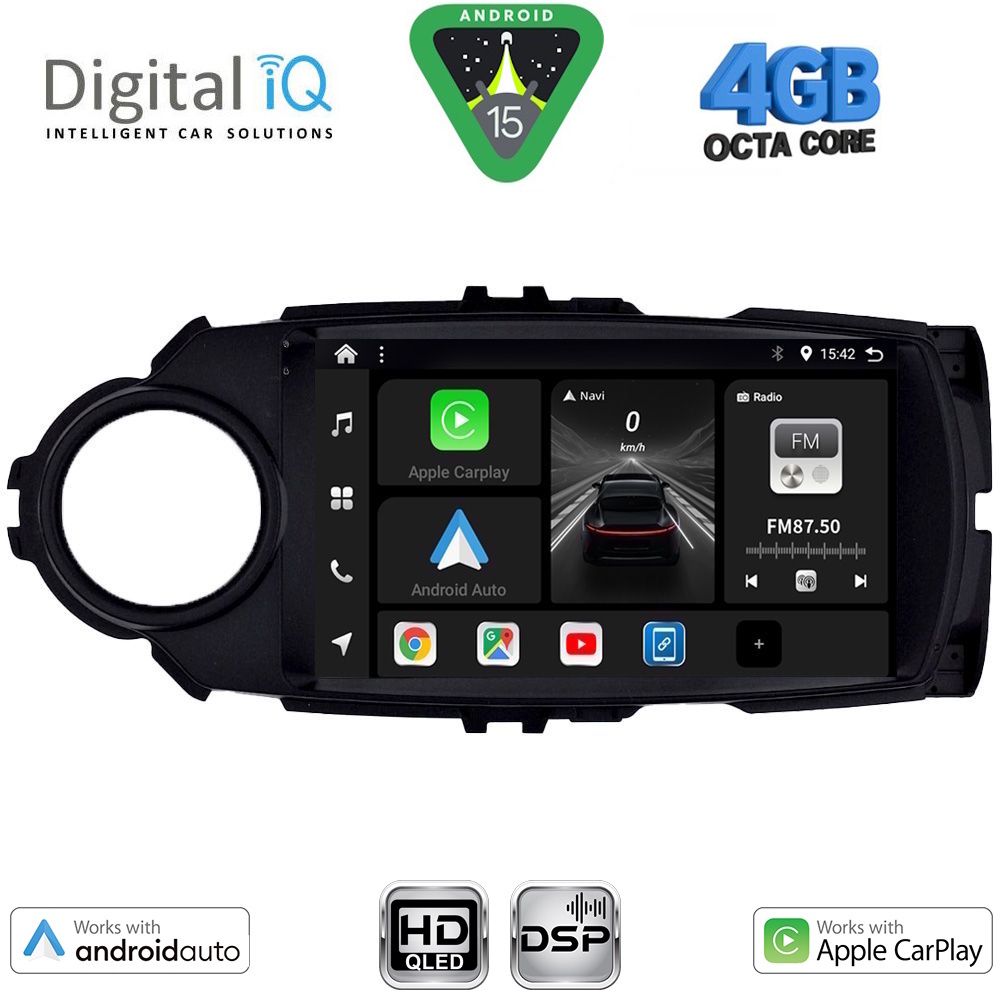 Βλησαρούλης Car Center - DIGITAL IQ BXF 6737FL_CPAA (9inc) MULTIMEDIA TABLET for TOYOTA YARIS mod. 2015-2020