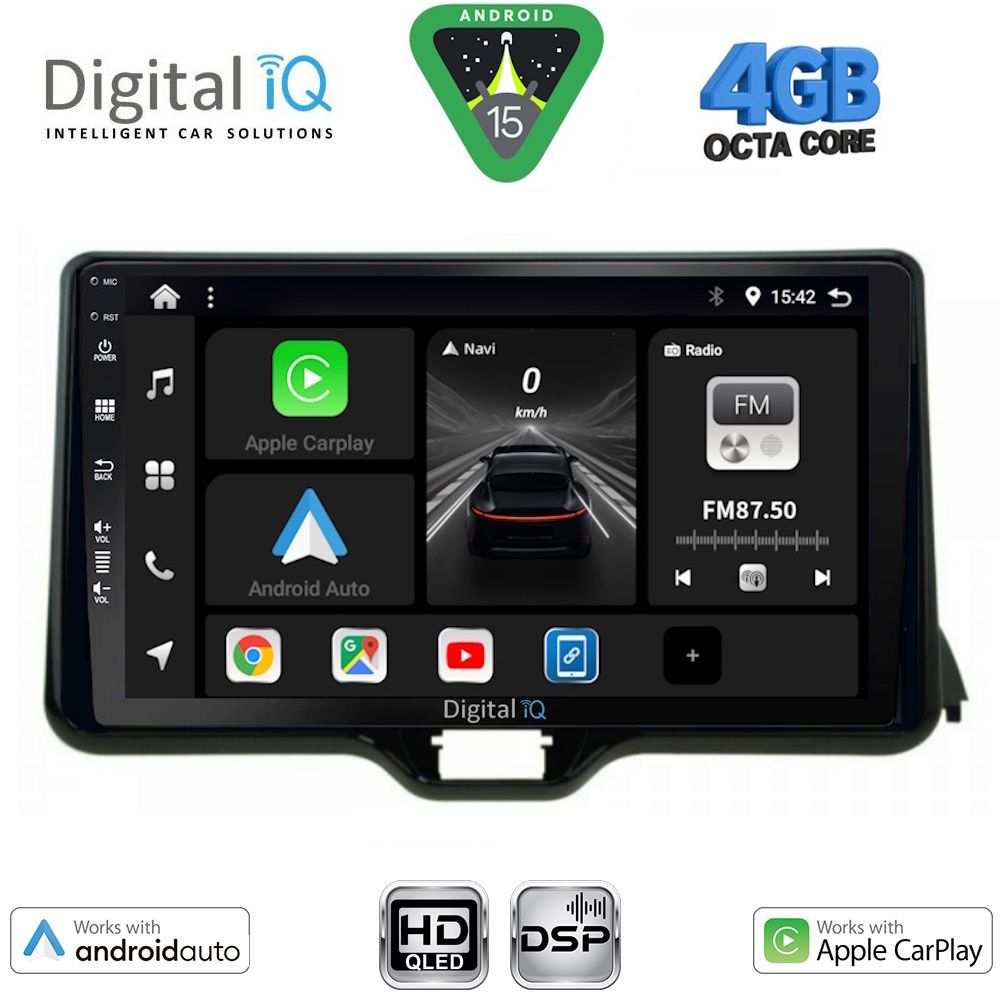 Βλησαρούλης Car Center - DIGITAL IQ BXF 6738_CPAA (10inc) MULTIMEDIA TABLET for TOYOTA YARIS mod. 2020-2026 - MAZDA 2 mod. 2023-2026