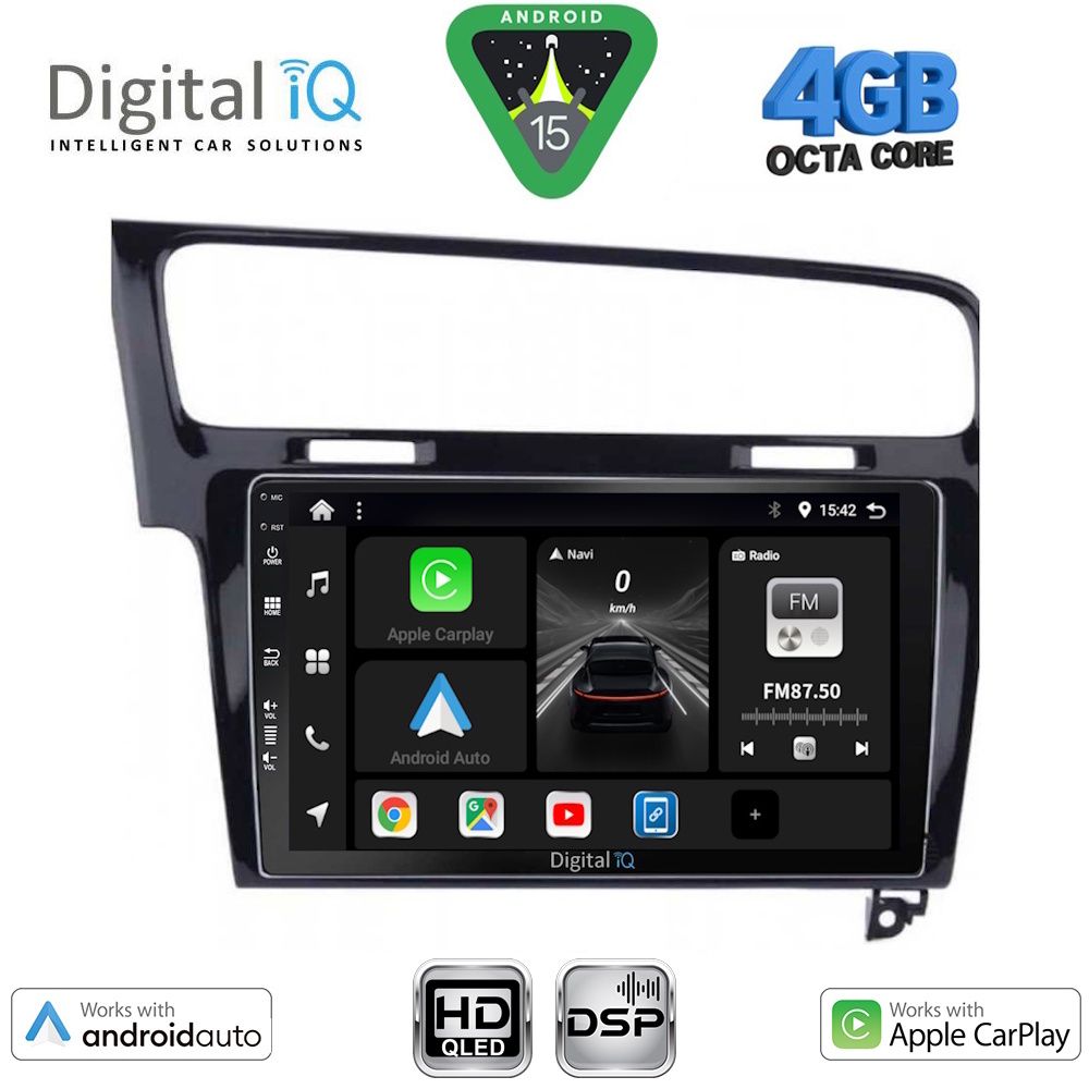 Βλησαρούλης Car Center - DIGITAL IQ BXF 6747BL_CPAA (10inc) MULTIMEDIA TABLET for VW GOLF 7 mod. 2013-2020