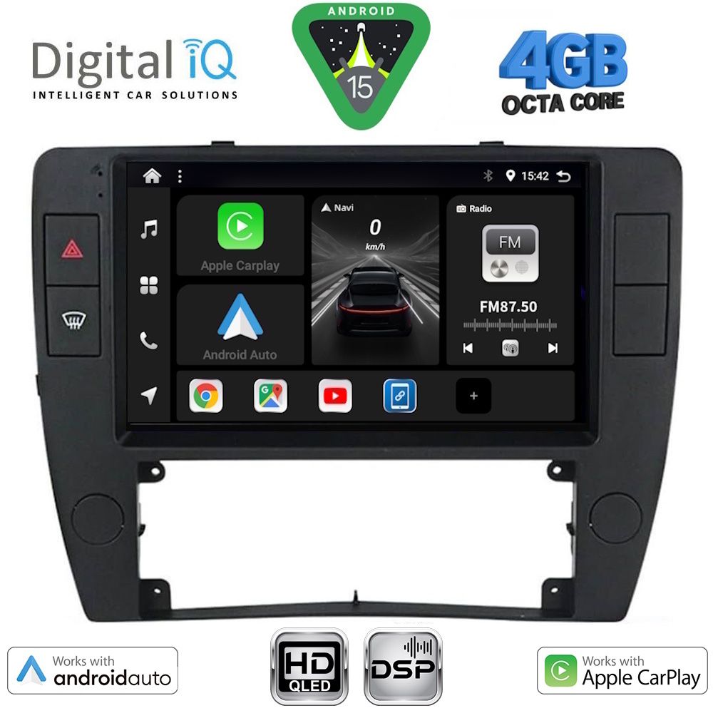 Βλησαρούλης Car Center - DIGITAL IQ BXF 6749_CPAA (9inc) MULTIMEDIA TABLET for VW PASSAT mod. 2000-2005
