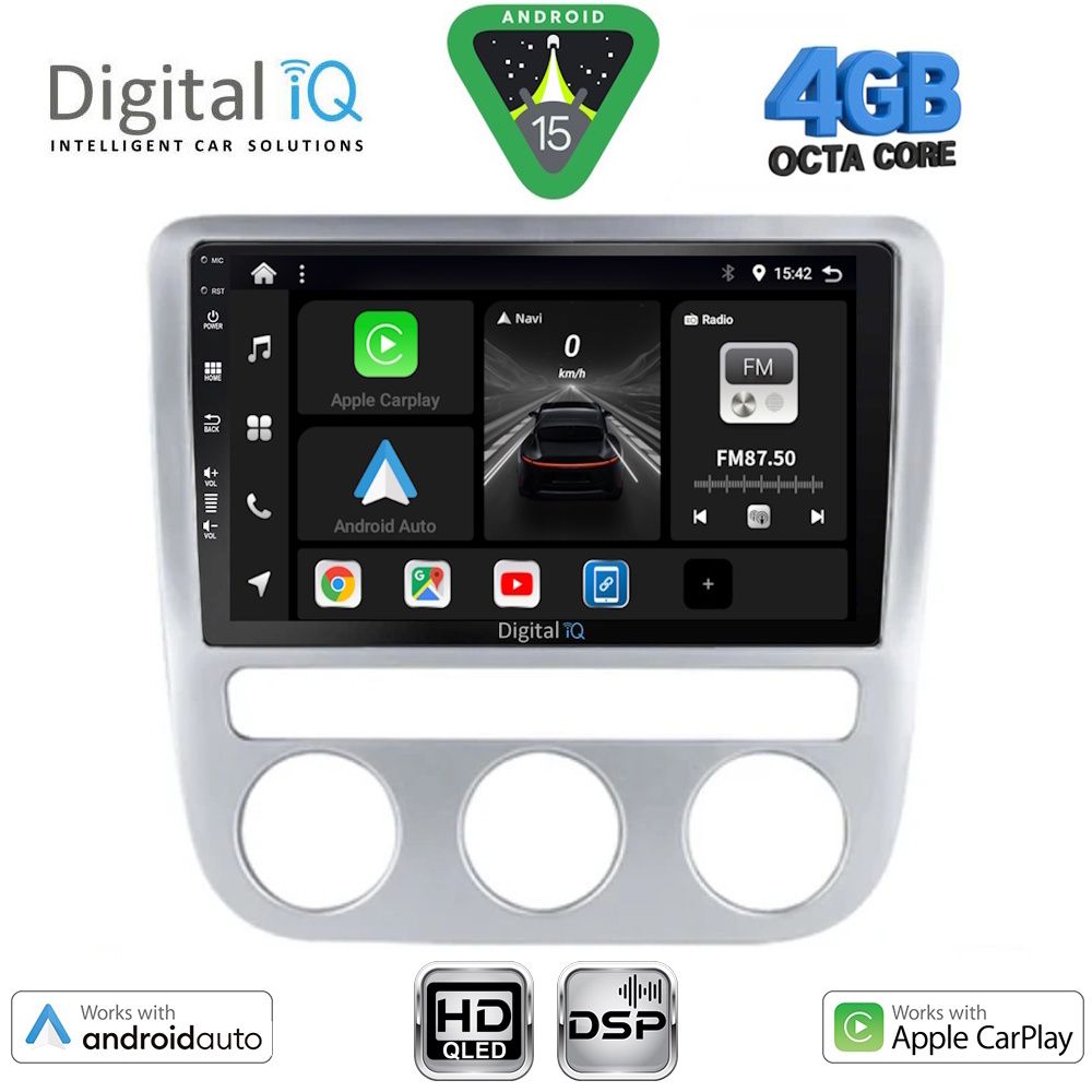 Βλησαρούλης Car Center - DIGITAL IQ BXF 6752_CPAA CLIMA (9inc) MULTIMEDIA TABLET for VW EOS mod. 2006-2016 - SCIROCCO mod. 2008-2010
