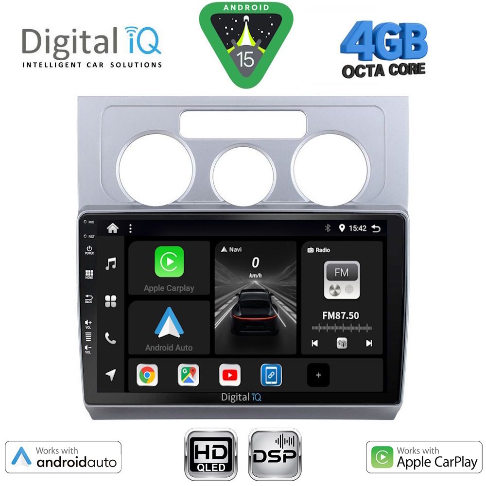 Βλησαρούλης Car Center - DIGITAL IQ BXF 6767_CPAA A/C (10inc) MULTIMEDIA TABLET for VW TOURAN mod. 2003-2010