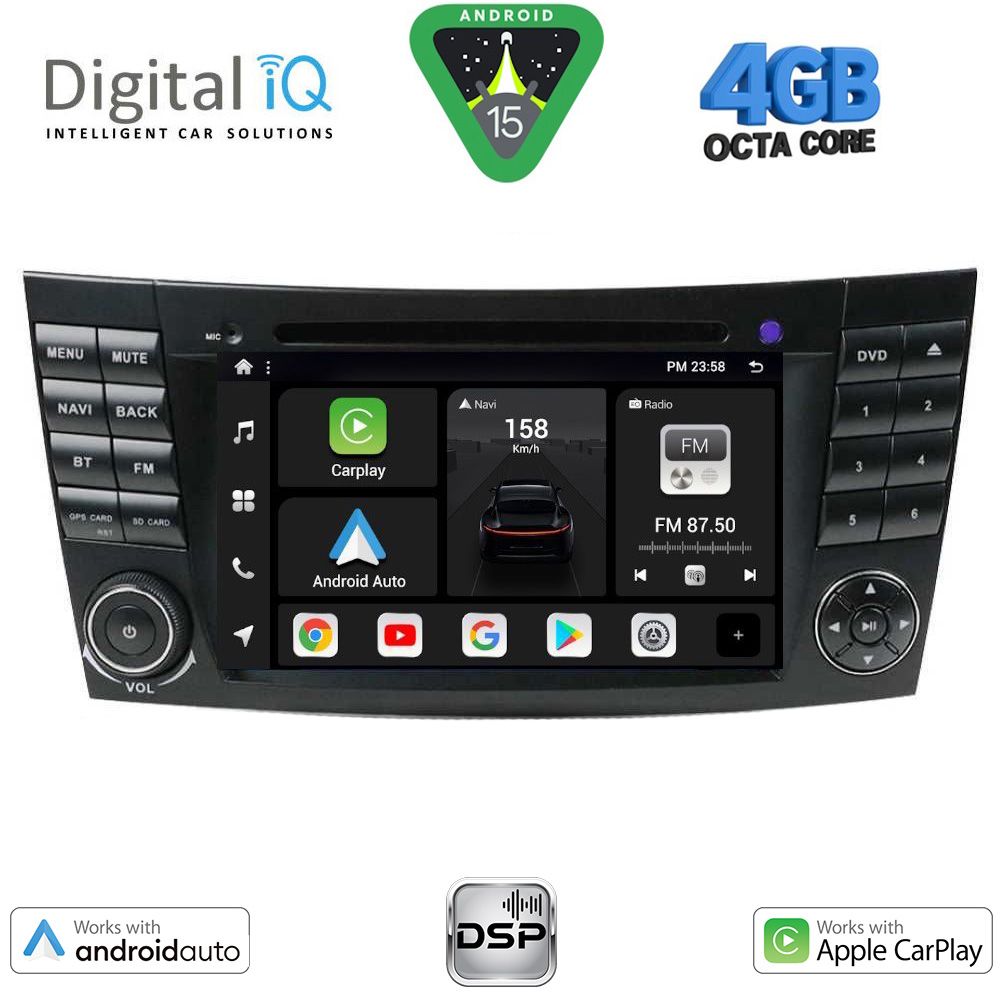 Βλησαρούλης Car Center - DIGITAL IQ BXF 690_CPAA (7'' DVD) MULTIMEDIA SYSTEM for MERCEDES E (W211) – CLS (W219) mod. 2003-2009