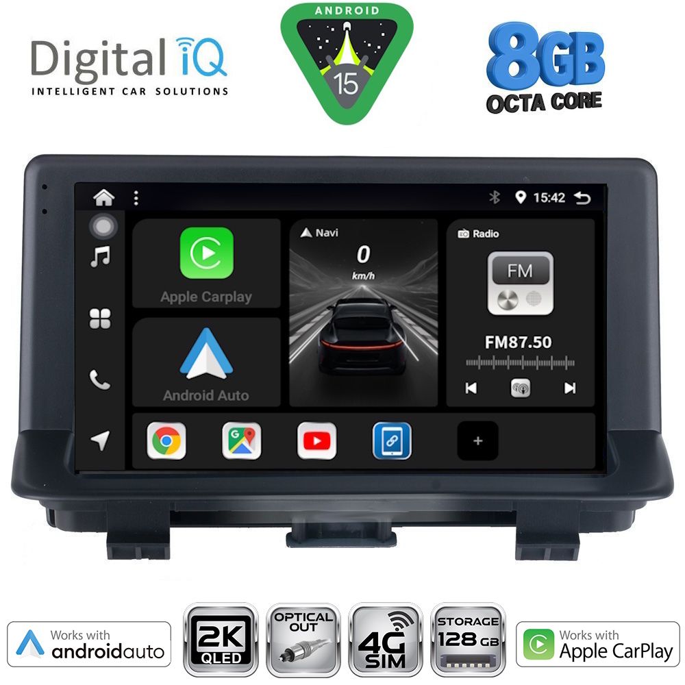 Βλησαρούλης Car Center - DIGITAL IQ BXK 20013_CPAA (9inc) MULTIMEDIA TABLET for AUDI Q3 mod. 2013-2018 (Low Version)