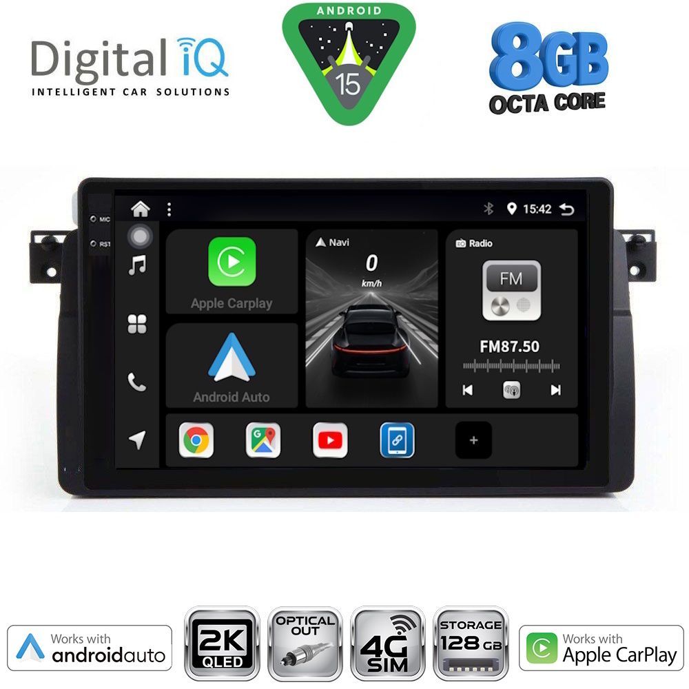 Βλησαρούλης Car Center - DIGITAL IQ BXK 20042_CPAA (9inc) MULTIMEDIA TABLET for BMW E46 mod. 1998-2005