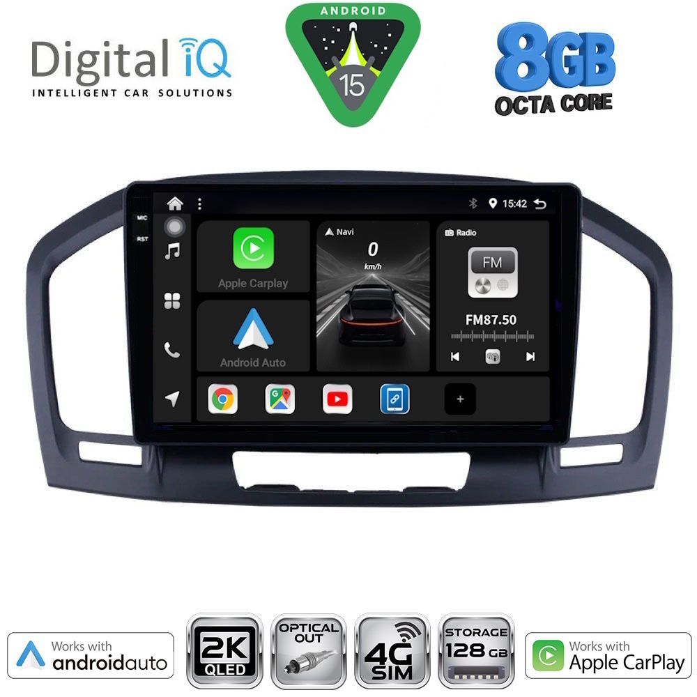 Βλησαρούλης Car Center - DIGITAL IQ BXK 20491BL_CPAA (9inc) MULTIMEDIA TABLET for OPEL INSIGNIA  mod.2008-2013 (BLACK)