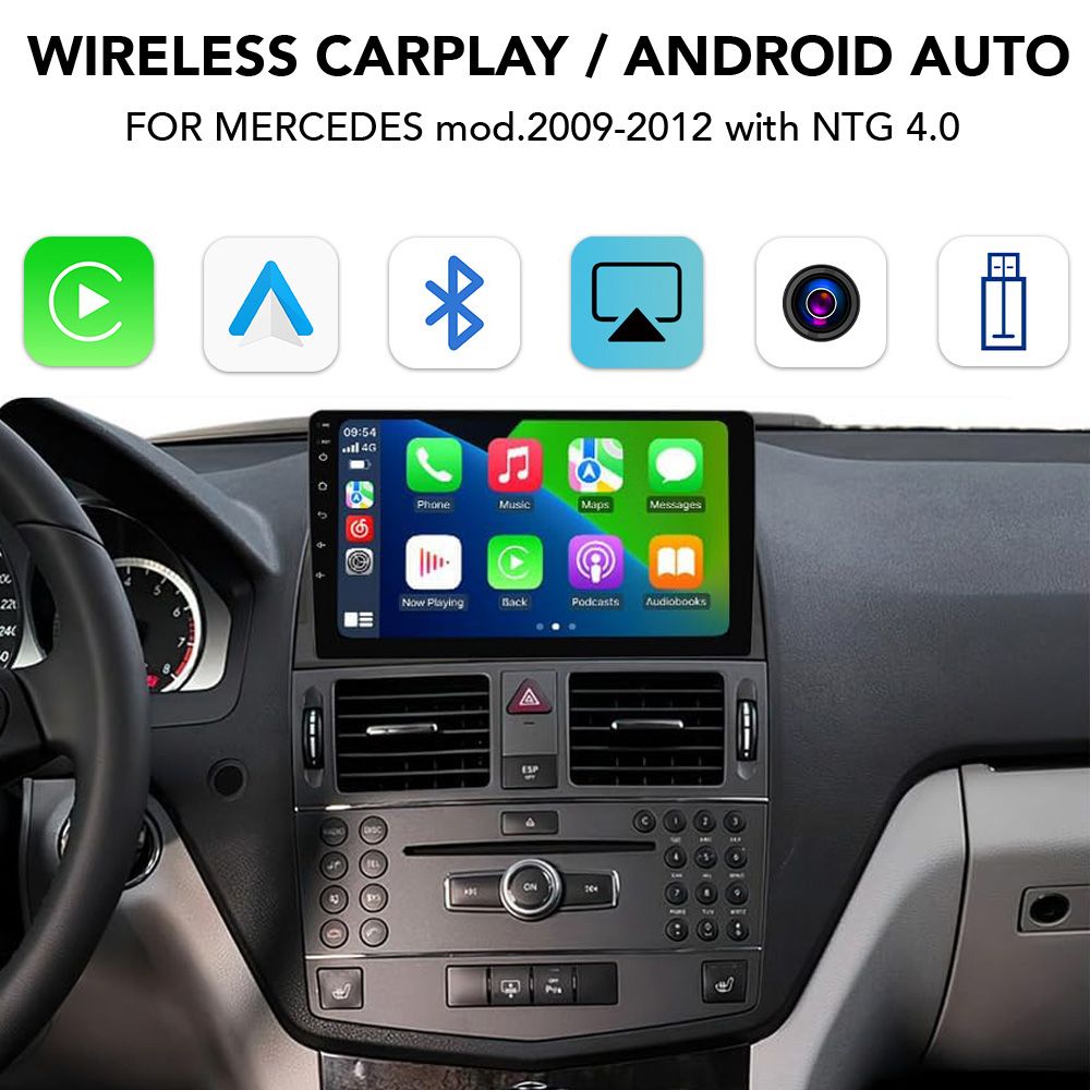 Βλησαρούλης Car Center - DIGITAL IQ BZ 244 CPAA (WIRELESS CARPLAY / ANDROID AUTO BOX for MERCEDES mod. 2007-2011 with NTG 4.0)