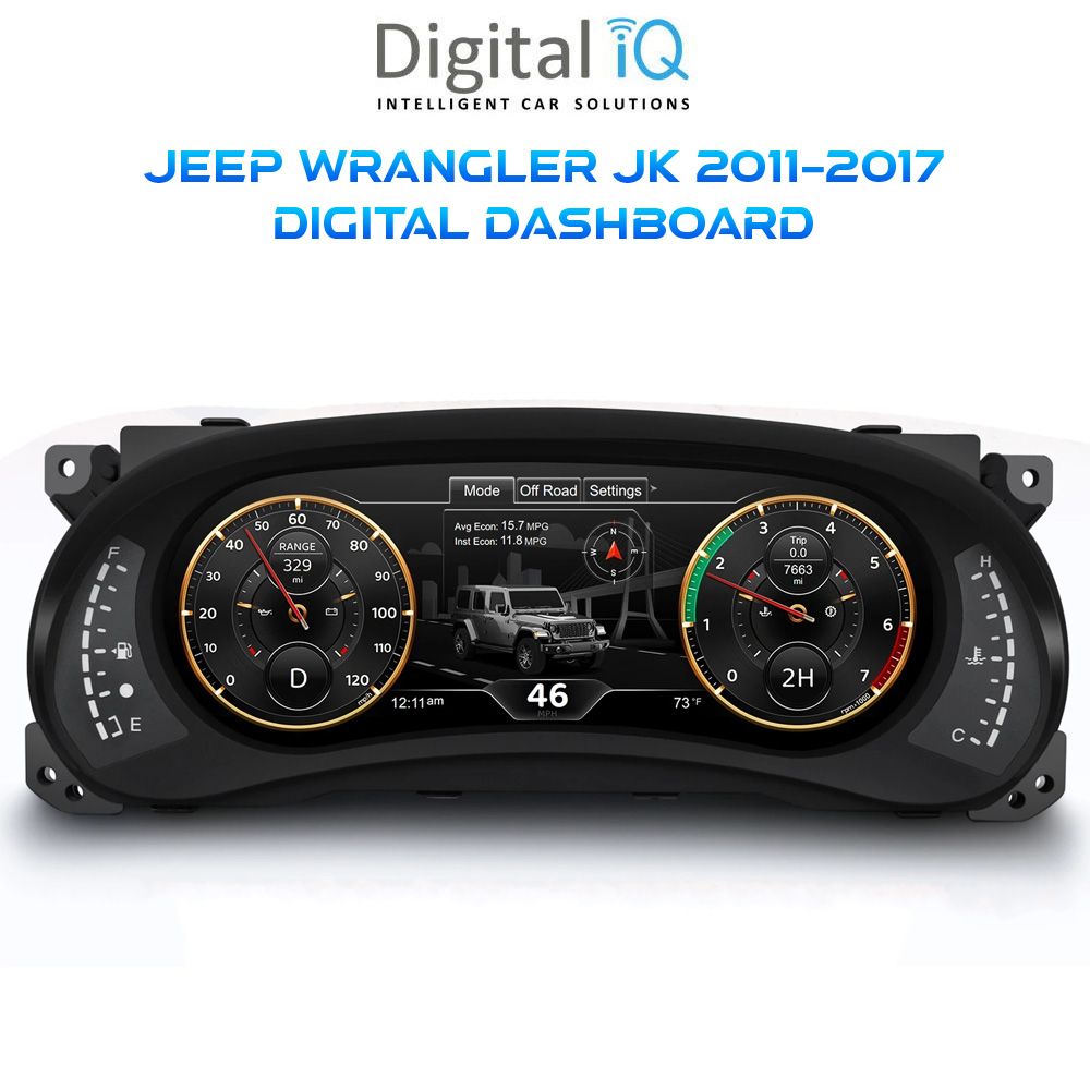 Βλησαρούλης Car Center - DIGITAL IQ DDD 295_DC (12.3in) DIGITAL CLUSTER for JEEP WRANGLER JK mod. 2011-2017