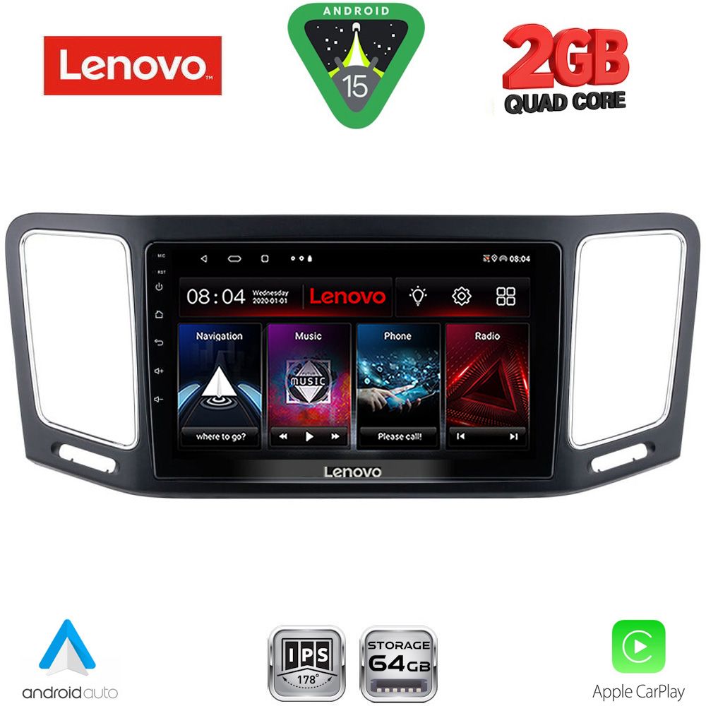 Βλησαρούλης Car Center - LENOVO LVD 2790_CPA (9inc) MULTIMEDIA TABLET for VW SHARAN mod. 2011-2023