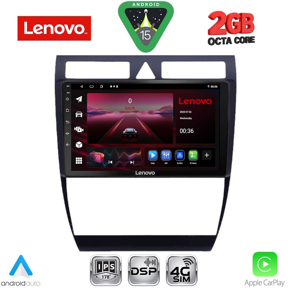 Βλησαρούλης Car Center - LENOVO LVF 5006_CPA (9inc) MULTIMEDIA TABLET for AUDI A6 mod. 1998-2005