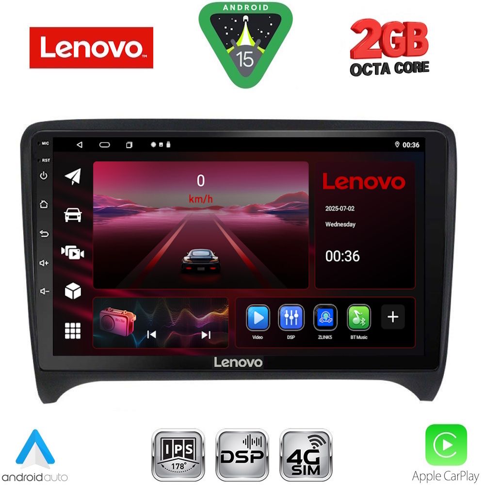 Βλησαρούλης Car Center - LENOVO LVF 5009_CPA (9inc) MULTIMEDIA TABLET for AUDI TT  mod. 2007-2015
