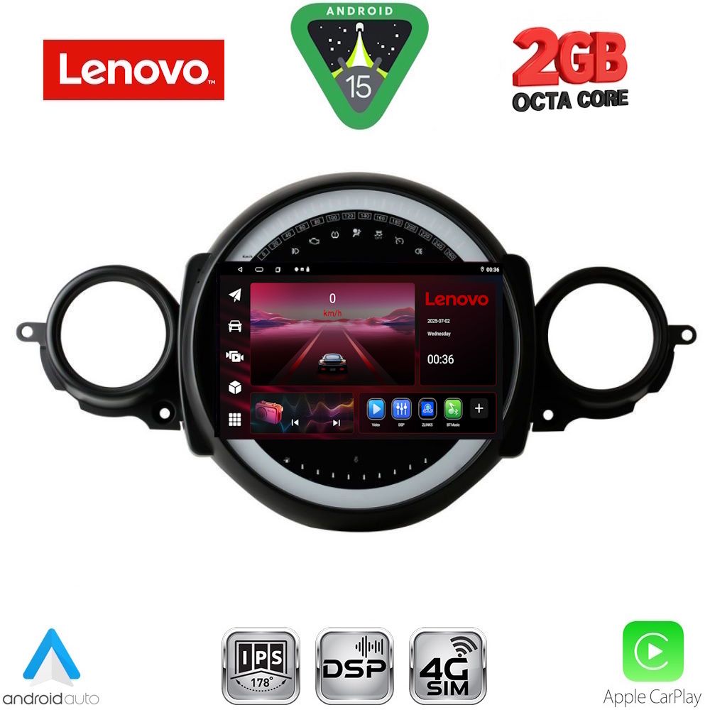 Βλησαρούλης Car Center - LENOVO LVF 5064_CPA (9inc) MULTIMEDIA TABLET for MINI COOPER (R56-R57) mod. 2006-2014 - CLUBMAN (R55) mod. 2007-2014