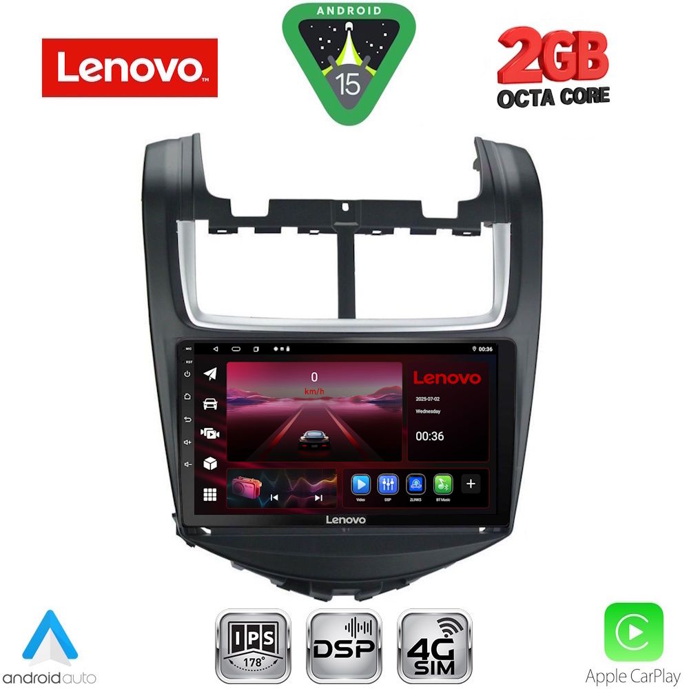 Βλησαρούλης Car Center - LENOVO LVF 5075_CPA (9inc) MULTIMEDIA TABLET for CHEVROLET AVEO mod. 2014-2017