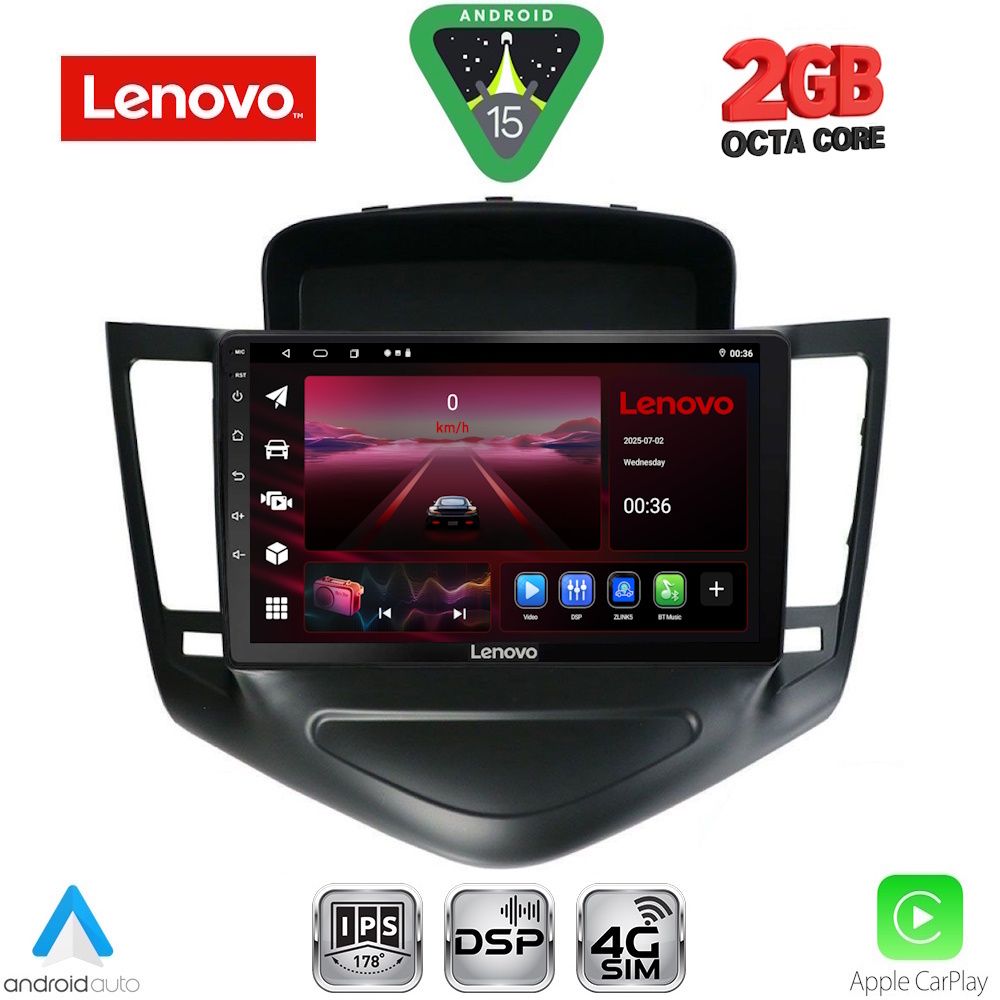 Βλησαρούλης Car Center - LENOVO LVF 5076_CPA (9inc) MULTIMEDIA TABLET for CHEVROLET CRUZE mod. 2008-2012