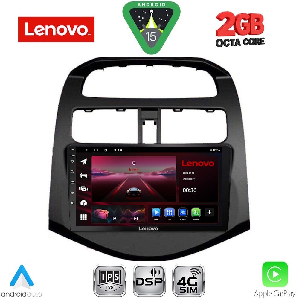 Βλησαρούλης Car Center - LENOVO LVF 5078_CPA (9inc) MULTIMEDIA TABLET for CHEVROLET SPARK mod. 2009-2015