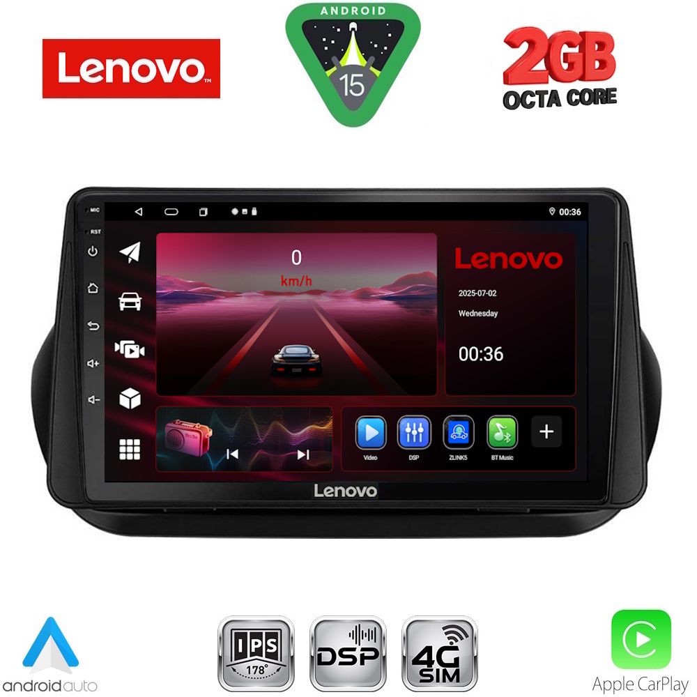 Βλησαρούλης Car Center - LENOVO LVF 5142_CPA (9inc) MULTIMEDIA TABLET for CITROEN – FIAT – PEUGEOT mod. 2008-2018