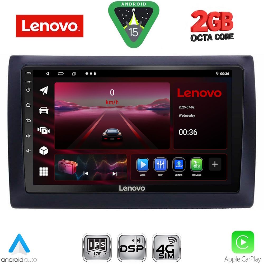Βλησαρούλης Car Center - LENOVO LVF 5145_CPA (9inc) MULTIMEDIA TABLET for FIAT STILO mod. 2001-2007