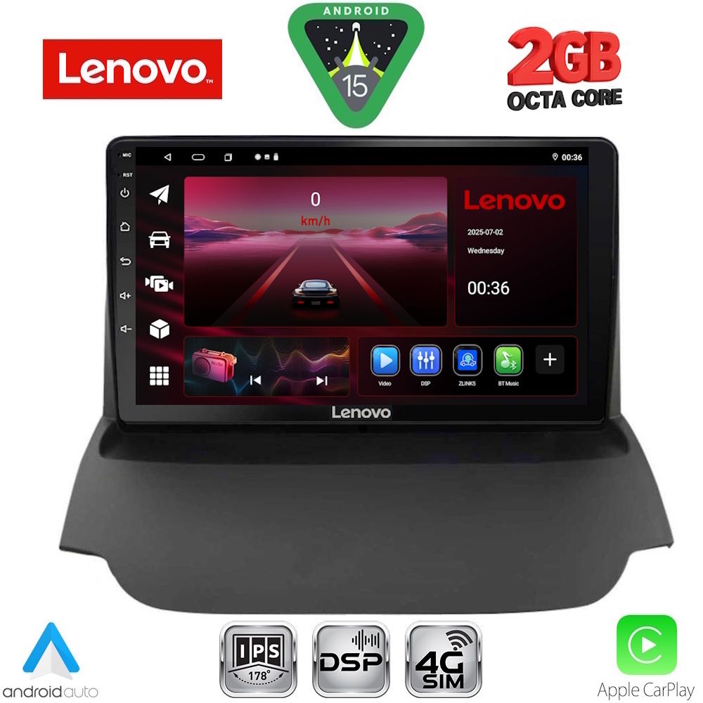 Βλησαρούλης Car Center - LENOVO LVF 5150_CPA (9inc) MULTIMEDIA TABLET for FORD ECOSPORT  mod. 2012-2018
