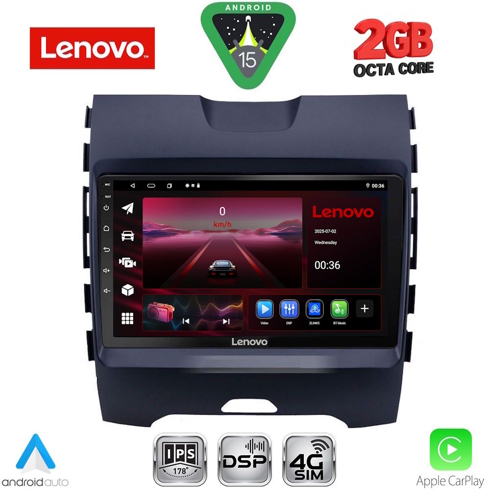 Βλησαρούλης Car Center - LENOVO LVF 5152_CPA (9inc) MULTIMEDIA TABLET for FORD EDGE mod. 2015-2023