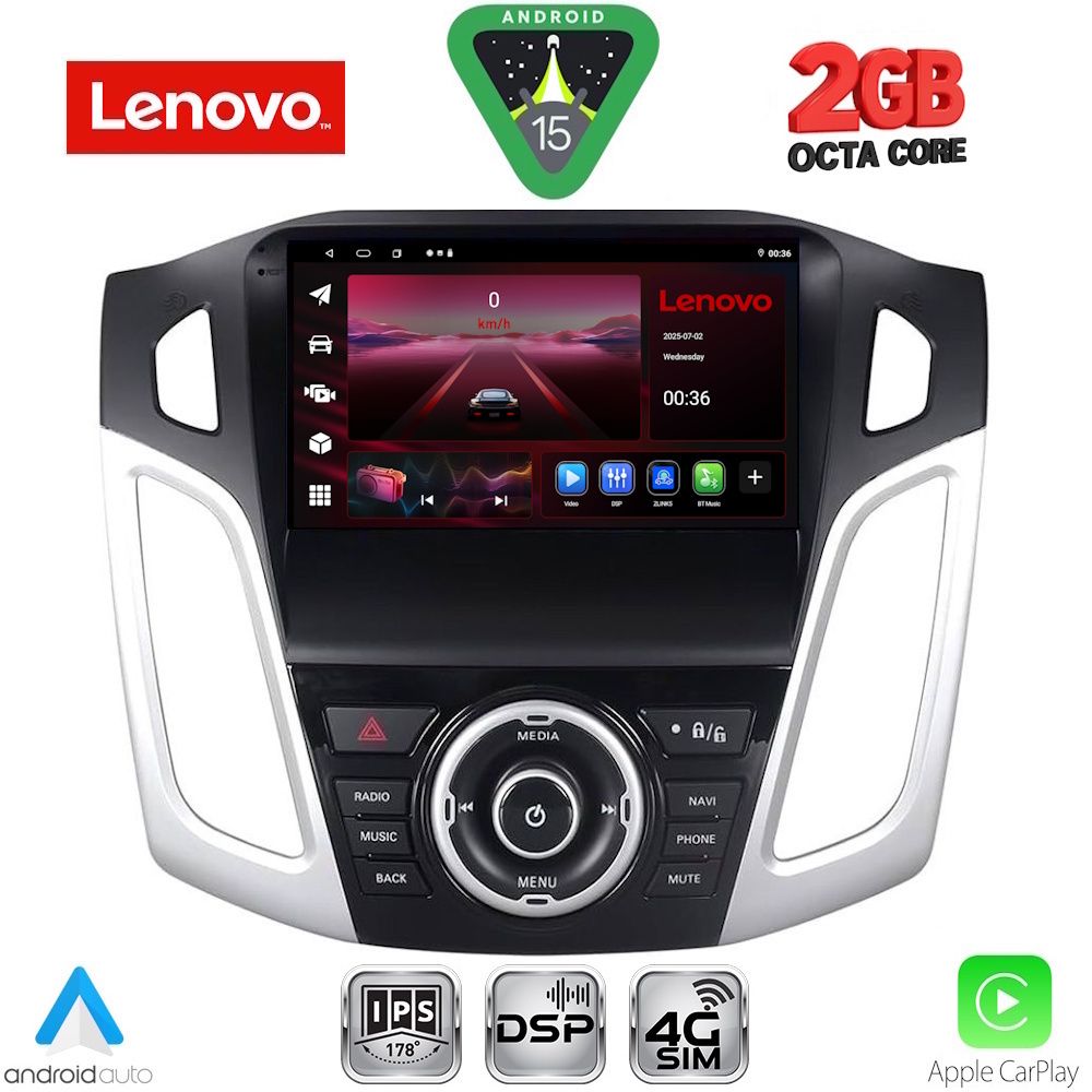 Βλησαρούλης Car Center - LENOVO LVF 5157_CPA (9inc) MULTIMEDIA TABLET for FORD FOCUS mod. 2011-2018