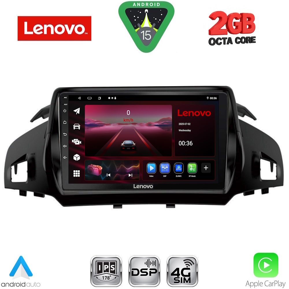 Βλησαρούλης Car Center - LENOVO LVF 5160_CPA (9inc) MULTIMEDIA TABLET for FORD KUGA mod. 2013-2019 – CMAX mod. 2011-2020