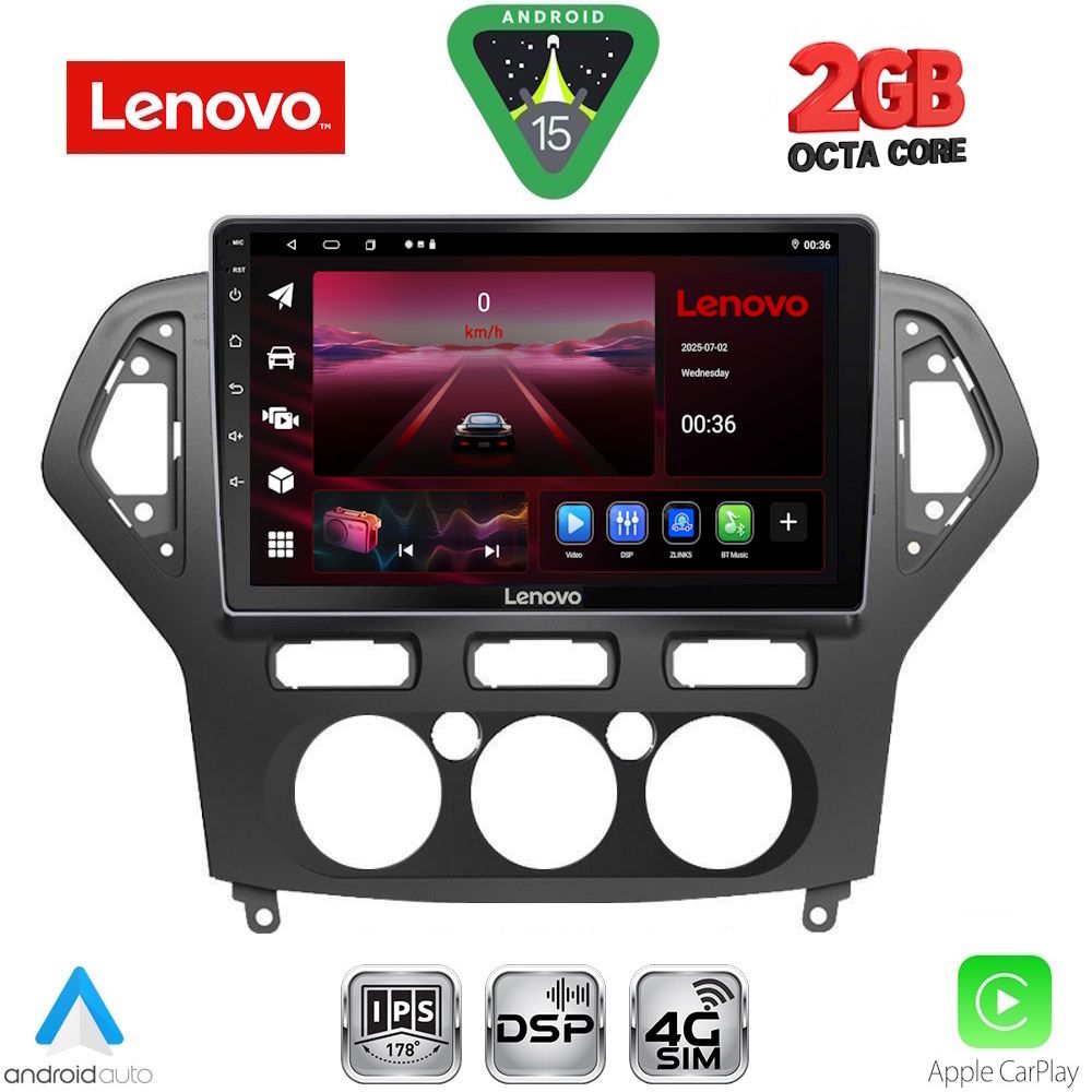Βλησαρούλης Car Center - LENOVO LVF 5162_CPA A/C (10inc) MULTIMEDIA TABLET for FORD MONDEO mod. 2007-2011