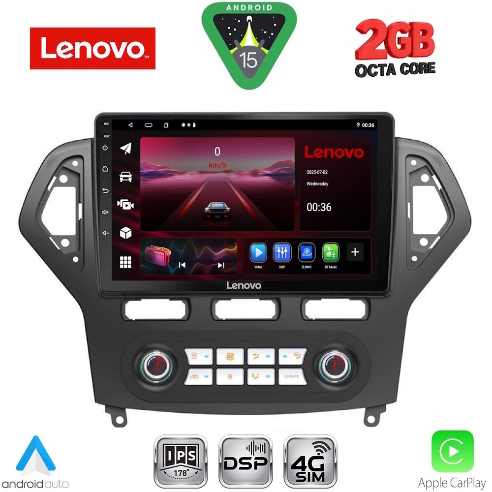 Βλησαρούλης Car Center - LENOVO LVF 5162_CPA CLIMA (10inc) MULTIMEDIA TABLET for FORD MONDEO mod. 2007-2011