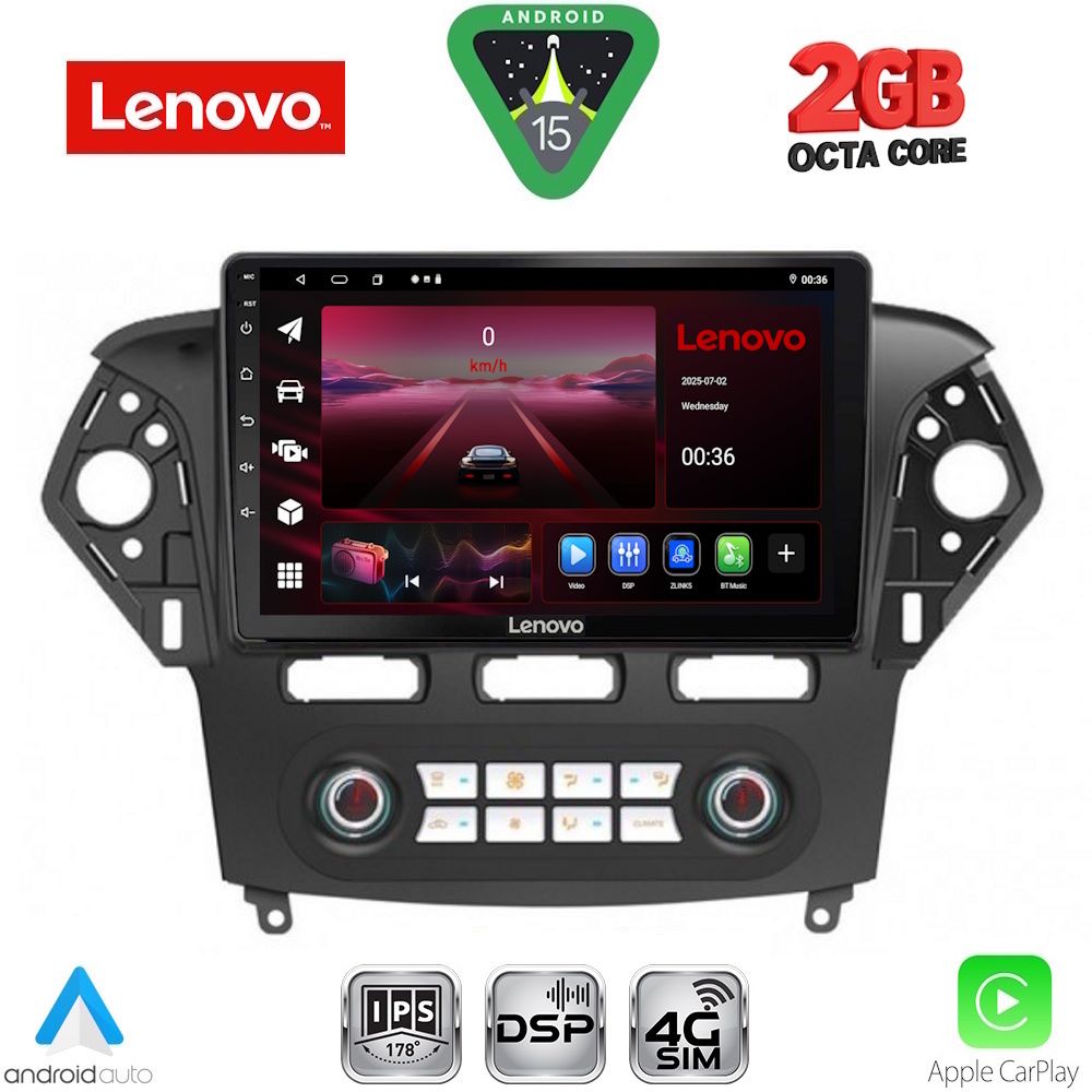 Βλησαρούλης Car Center - LENOVO LVF 5163_CPA CLIMA (10inc) MULTIMEDIA TABLET for FORD MONDEO mod. 2011-2013