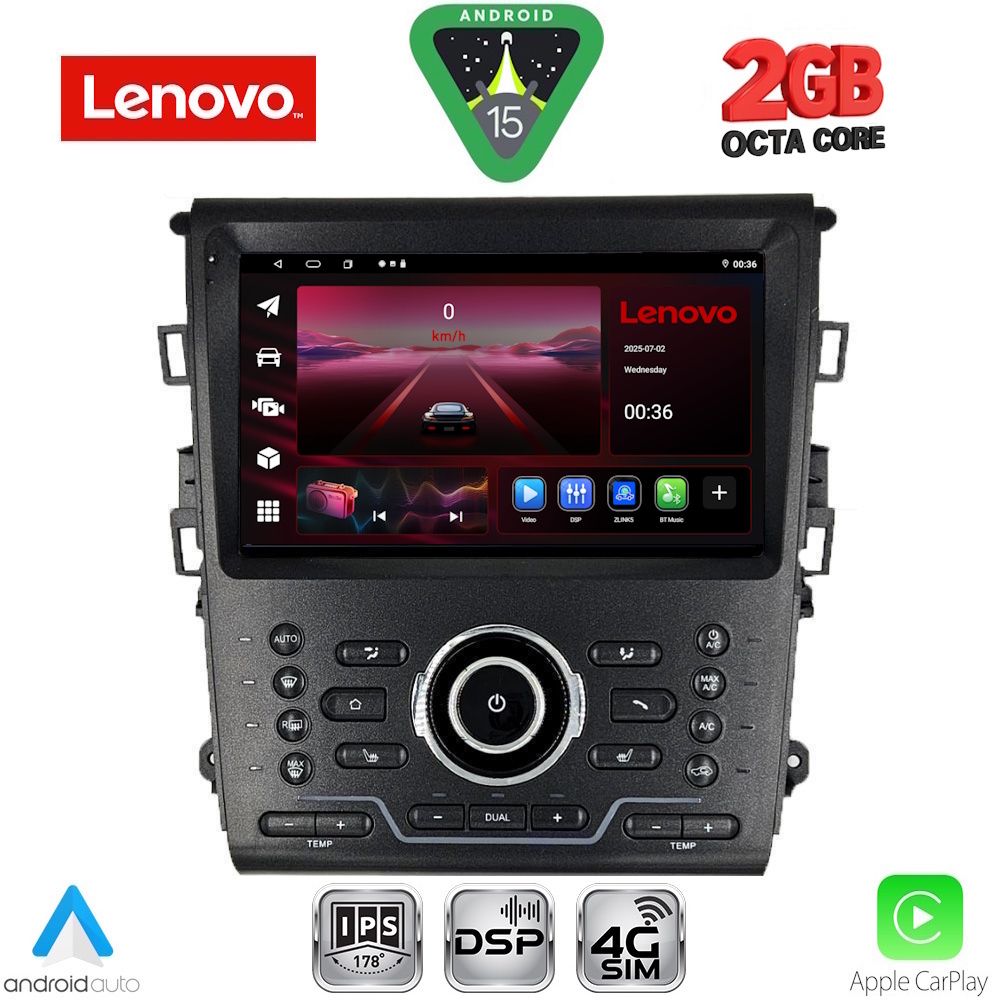 Βλησαρούλης Car Center - LENOVO LVF 5164_CPA CLIMA (9inc) MULTIMEDIA TABLET for FORD MONDEO mod. 2014-2023