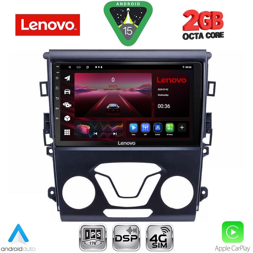 Βλησαρούλης Car Center - LENOVO LVF 5164_CPA A/C (9inc) MULTIMEDIA TABLET for FORD MONDEO mod. 2014-2023