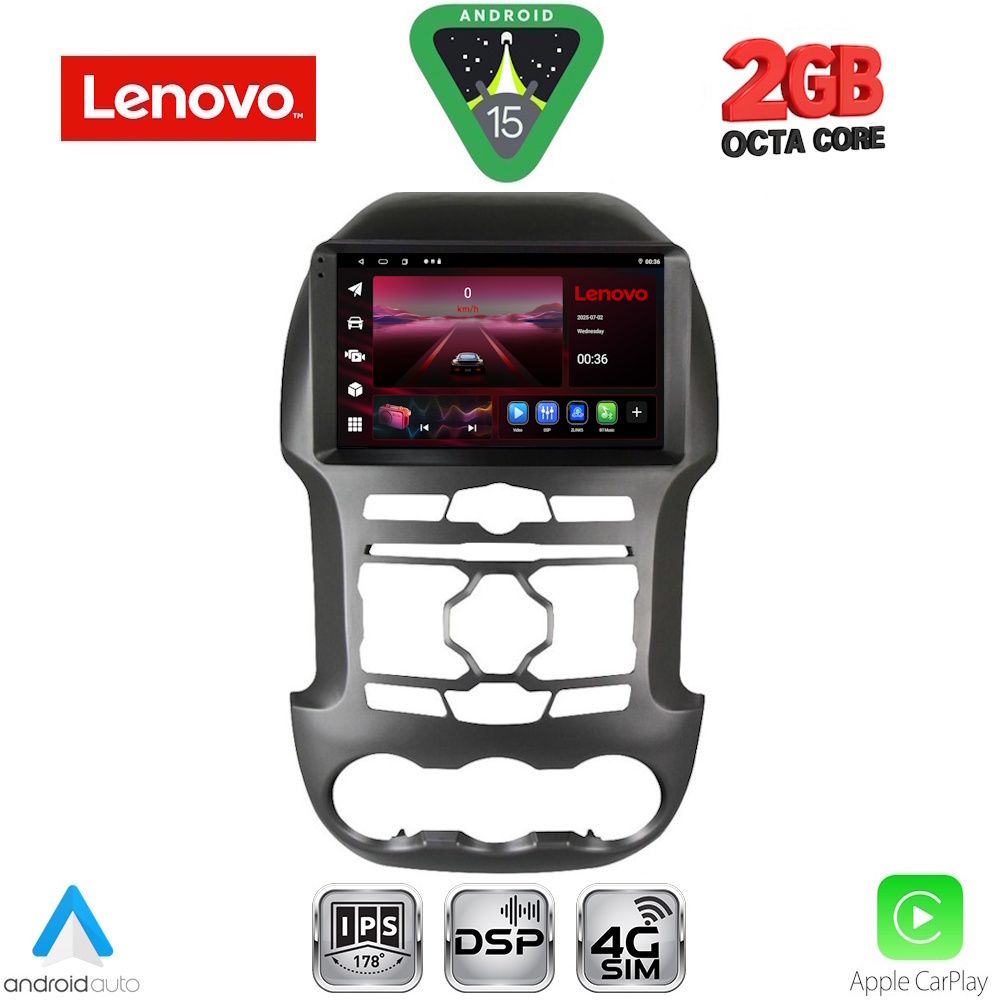 Βλησαρούλης Car Center - LENOVO LVF 5171S_CPA (9inc) MULTIMEDIA TABLET for FORD RANGER mod. 2011-2015