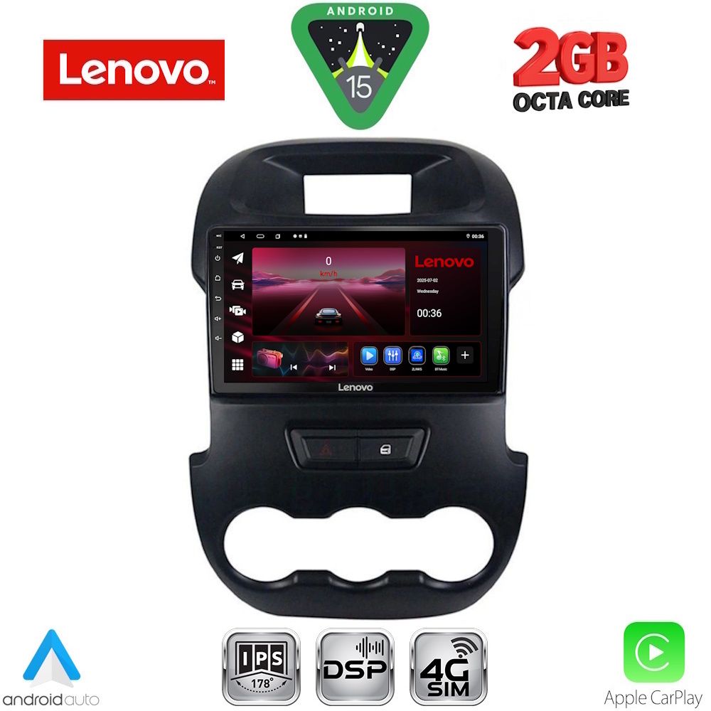 Βλησαρούλης Car Center - LENOVO LVF 5171_CPA (9inc) MULTIMEDIA TABLET for FORD RANGER mod. 2011-2015