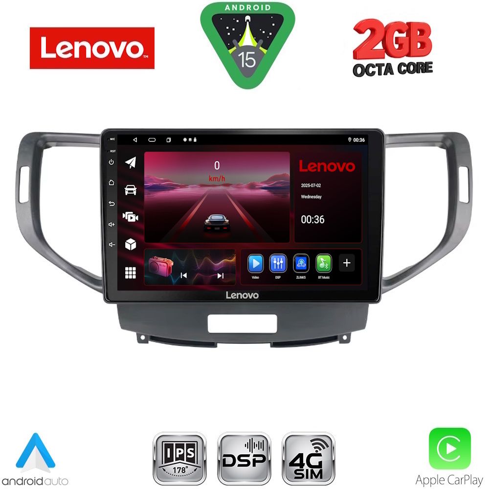 Βλησαρούλης Car Center - LENOVO LVF 5183_CPA (9inc) MULTIMEDIA TABLET for HONDA ACCORD mod. 2008-2013