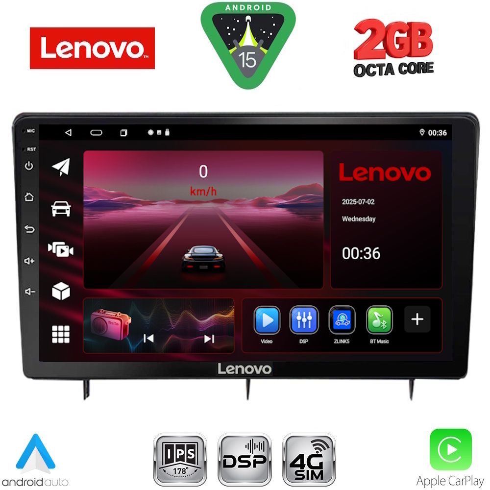 Βλησαρούλης Car Center - LENOVO LVF 5192_CPA (10inc) MULTIMEDIA TABLET for HONDA CIVIC mod. 2022-2026