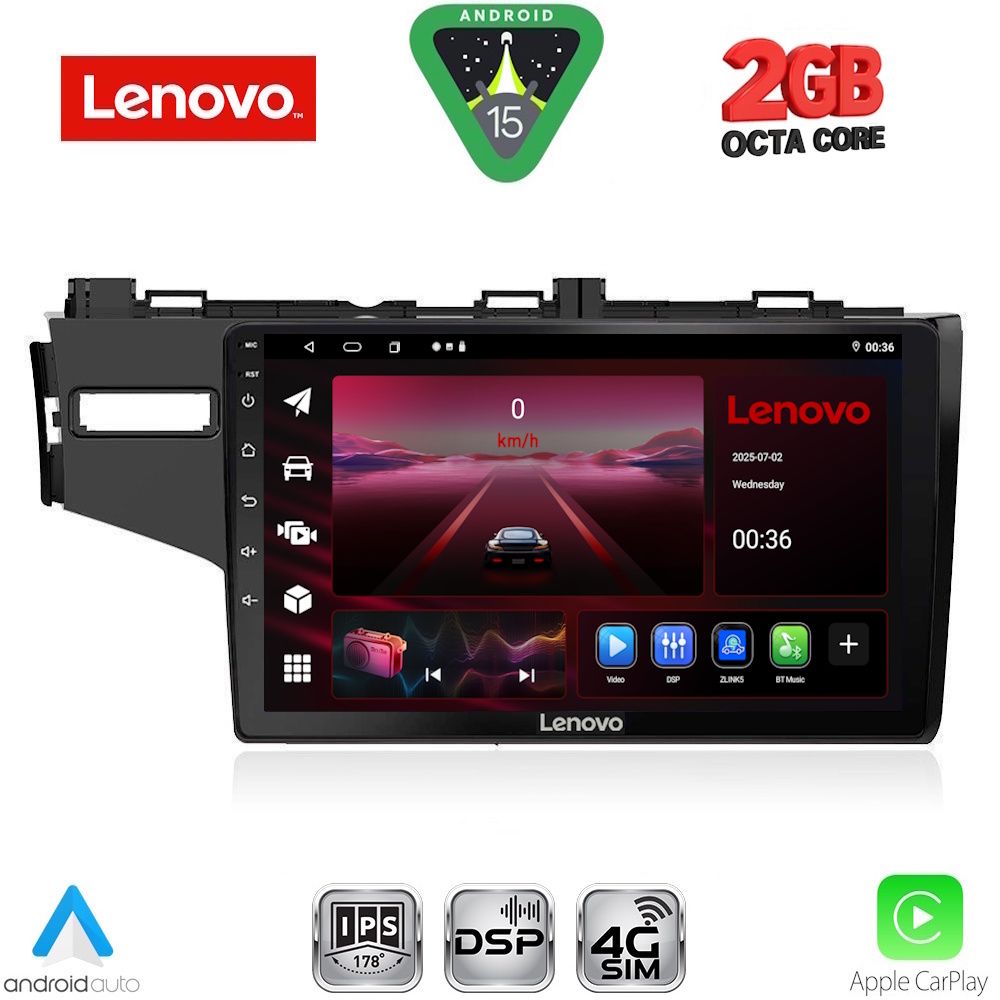 Βλησαρούλης Car Center - LENOVO LVF 5212_CPA (10inc) MULTIMEDIA TABLET for HONDA JAZZ mod. 2013-2019