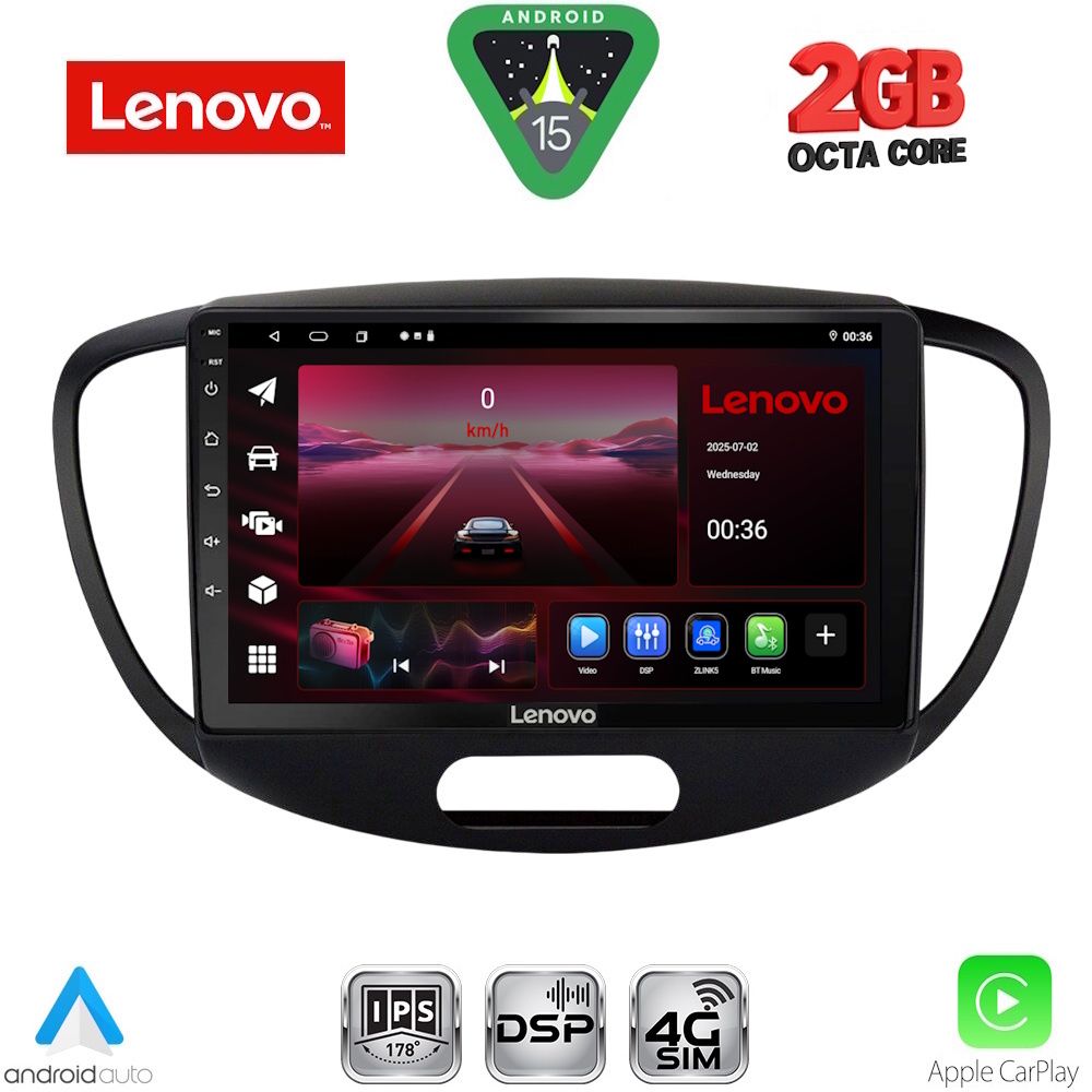 Βλησαρούλης Car Center - LENOVO LVF 5223_CPA (9inc) MULTIMEDIA TABLET for HYUNDAI i10 mod. 2008-2013