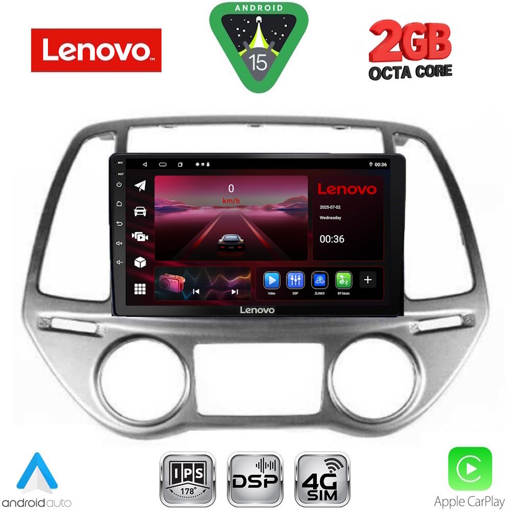 Βλησαρούλης Car Center - LENOVO LVF 5227_CPA CLIMA (9inc) MULTIMEDIA TABLET for HYUNDAI i20 mod. 2008-2012
