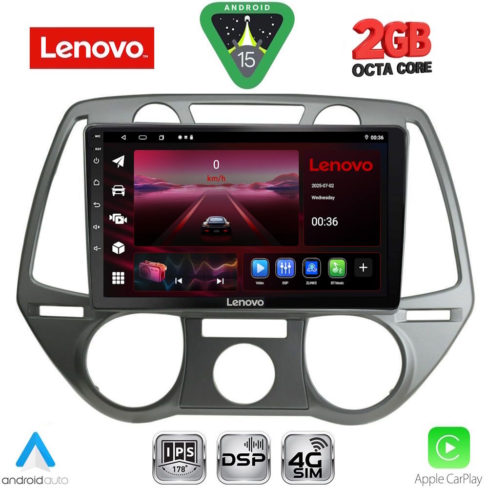 Βλησαρούλης Car Center - LENOVO LVF 5228_CPA A/C (9inc) MULTIMEDIA TABLET for HYUNDAI i20 mod. 2008-2012